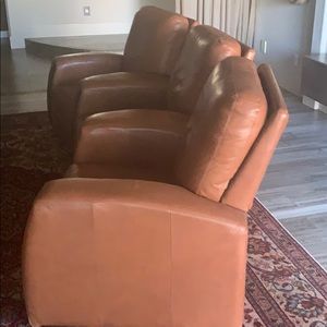 Italian Custom leather media seats...